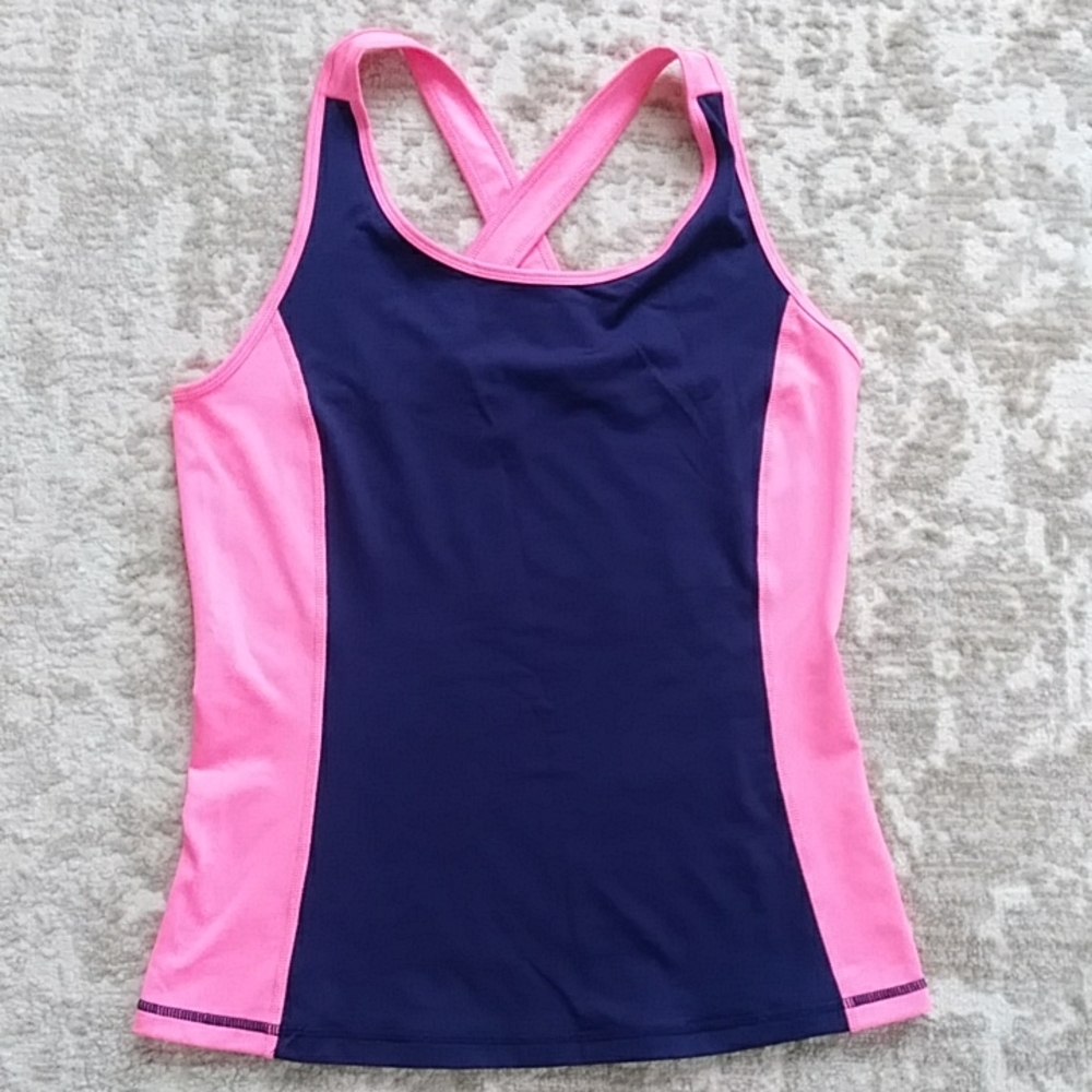 Yoshion Criss Cross Athletic Yoga Tank Top Medium